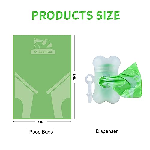 360 Count Dog Poop Bags with Dispenser (Colorful)