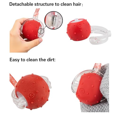 Red & Green Interactive Cat Toy Ball Combo (Red & Green)