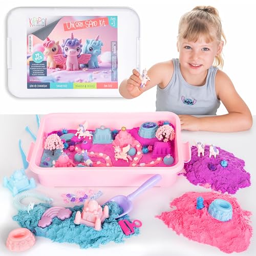 Unicorn Sensory Bin for Toddlers 3 (Unicorn Sand Kit)