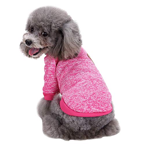 Dog Sweaters for Small Dogs (Rose red / Small)