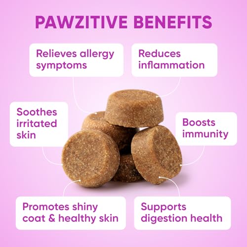 Dog Allergy Relief Chews for Itchy Skin (Purple)