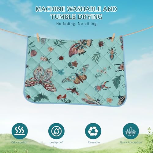 Washable Pee Pads for Dogs (Blue / 48x36 inch - 2pcs)