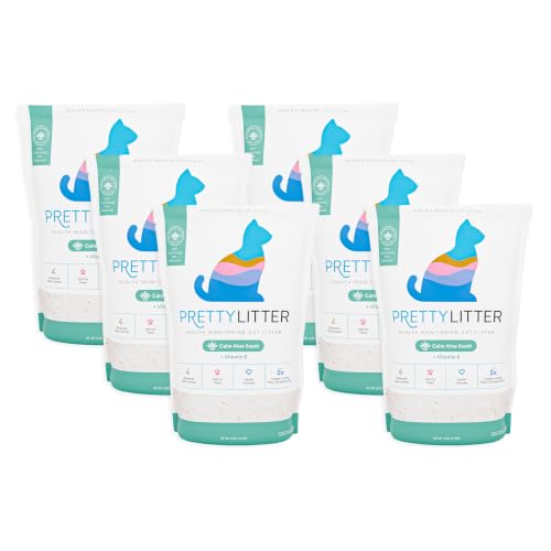 PrettyLitter Health Monitoring Cat Litter (6 LB (Pack of 6))