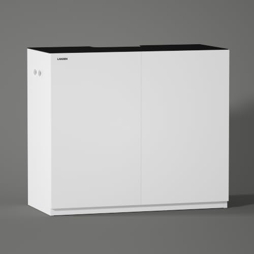 Wooden Aquarium Stand & Cabinet (W39.4xD17.7xH31.5in(100X45X80cm) / White)