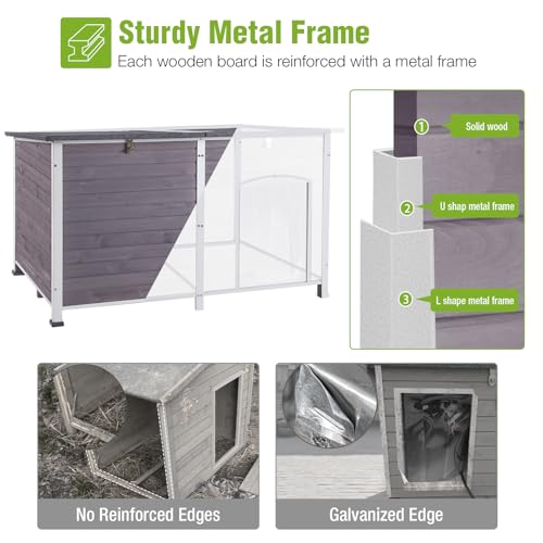 Extra Large Heated Dog House for Large Dogs