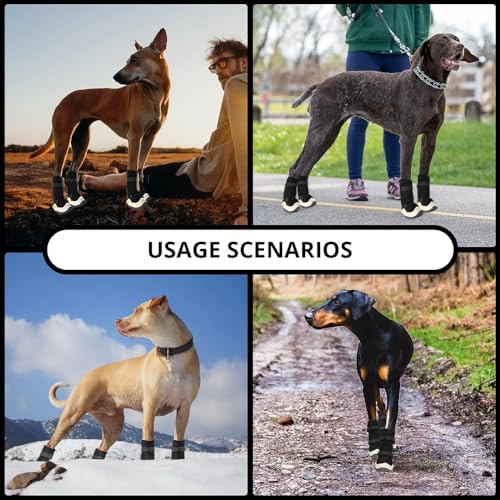 Dog Shoes for Hot Pavement Anti (Size 3: 1.96''x1.77''(L*W))
