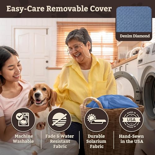 PET Products Lookout 1 Dog CAR SEAT (Denim Diamond / Medium)