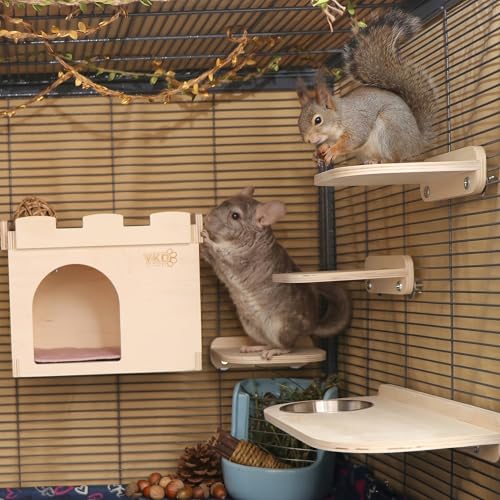 Chinchilla Wooden Platform Set Chinchilla Cage Ledges