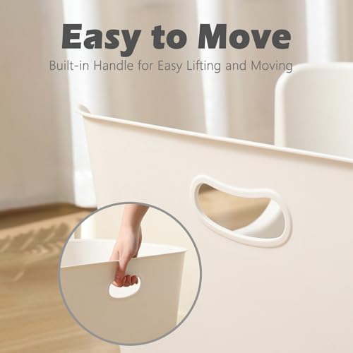 Extra Large Litter Box with High Sides (White / 8.66" High)