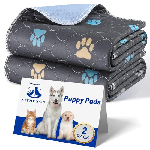 Washable Puppy Dog Pee Pad (Colour Paws / 32*36''-2pcs)