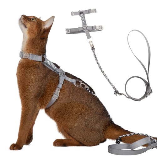 Cat Harness and Leash Set (Grey)