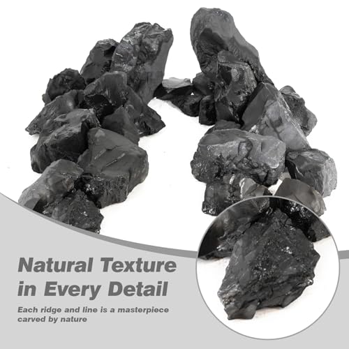 Aquarium Rock 10lb Fish Tank Stones for Aquarium Aquascape (10LB(7pcs)3-7in.)