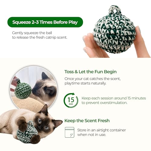 Green Cat Ball (Green W/O Bell / 2.7inch)