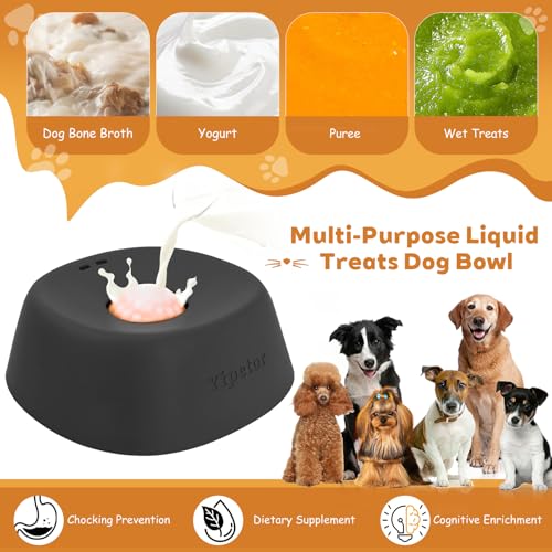 Dog Lick Bowl (black / Medium)
