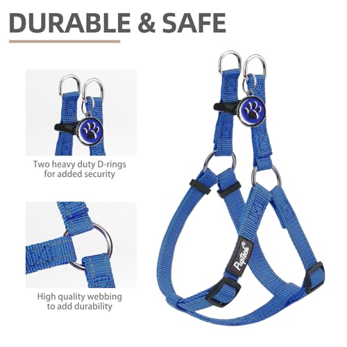 No Pull Dog Harness Small Sized Step (Navy Blue(Reflective) / Small)