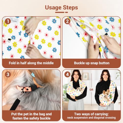 Cat Sling Carrier (Daisy / Large)