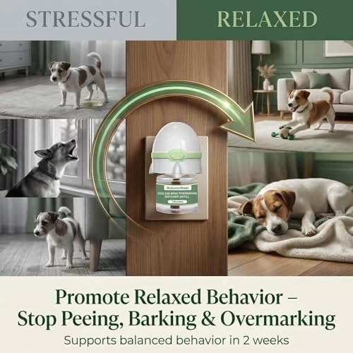 8-in-1 Dog Calming Pheromone Diffuser Kit, Pet Stress Support (8 packs - Rocket Diffuser)