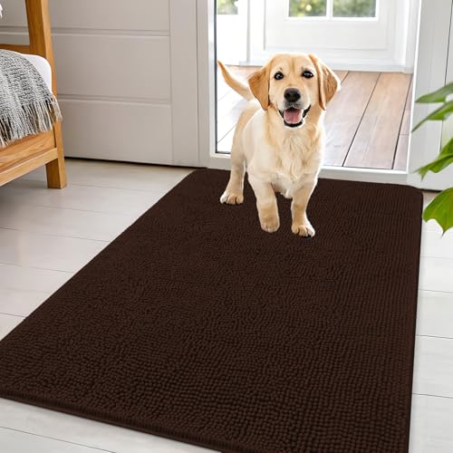 Dog Door Mat for Muddy Paws 44x32 (Brown / 44" X 32")
