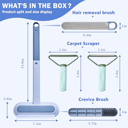 Multifunctional Pet Hair Remover (Blue)