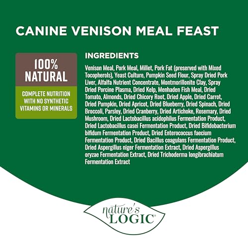 Dry Dog Food Venison Meal Feast Dry Kibble (25 Pound (Pack of 1))