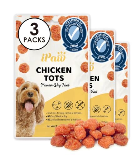 Chicken Tots Dog Treat (3.5 Ounce (Pack of 3) / Chicken Tots)