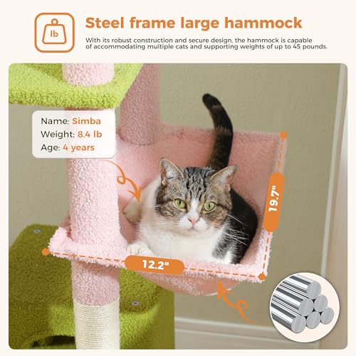 Pink Cat Tower (XL-70" / Pink)