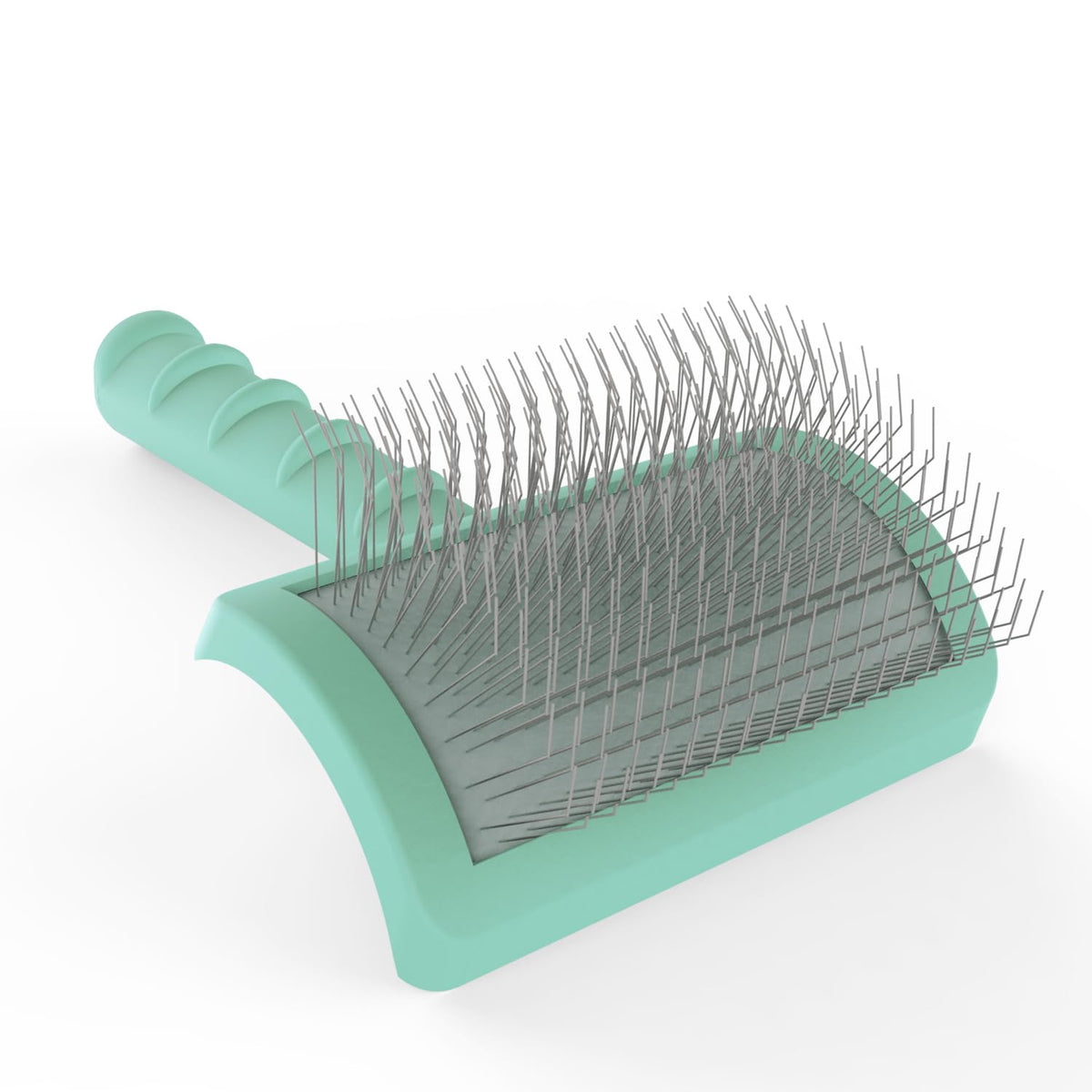 Dog Slicker Bursh for Goldendoodles Toy Poodles Fluff Shedding (green)