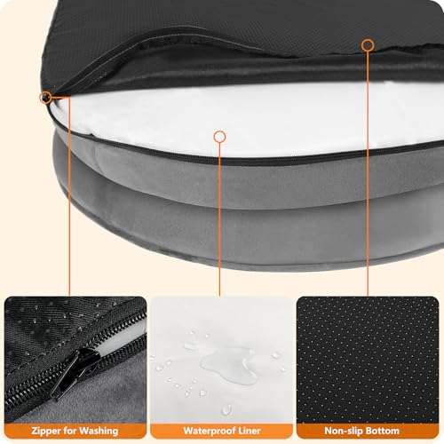 Orthopedic Waterproof X (Medium Grey / X-Large(45 x 32 x 7 inch))