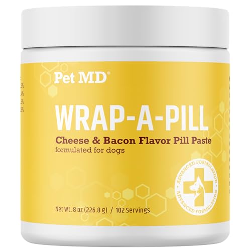 Wrap A Pill Cheese & Bacon Flavor Pill Paste for Dogs (8 Ounce)