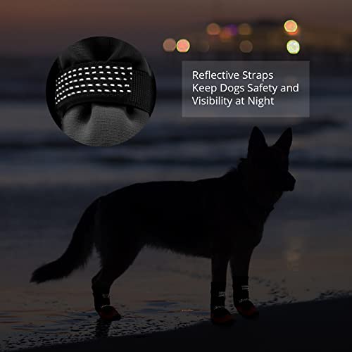 Dog Shoes for Hot Pavement Anti (Size 7: 2.75''x2.55''(L*W))