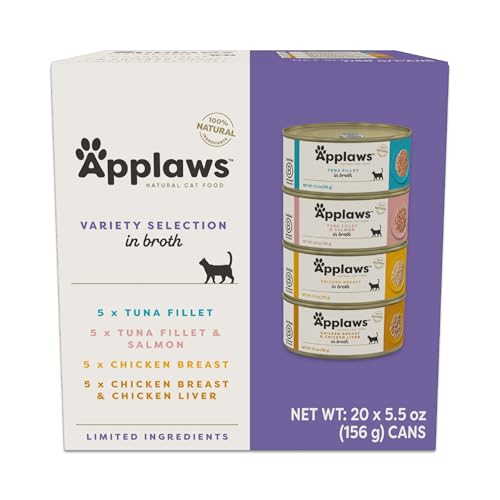 Fish & Chicken Variety in Broth Wet Cat Food 20 (5.5 Fl Oz (Pack of 20))
