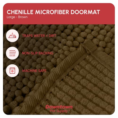 Dog Mud Mat 36" x 26" Brown (36" x 26" / Brown)