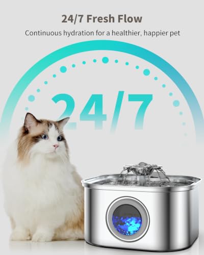 Stainless Steel Cat Water Fountain