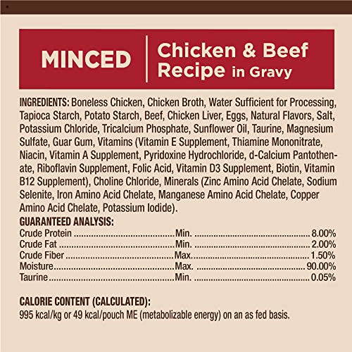 CORE Tiny Tasters Minced Adult Wet Cat Food (1.75 Ounce (Pack of 12))
