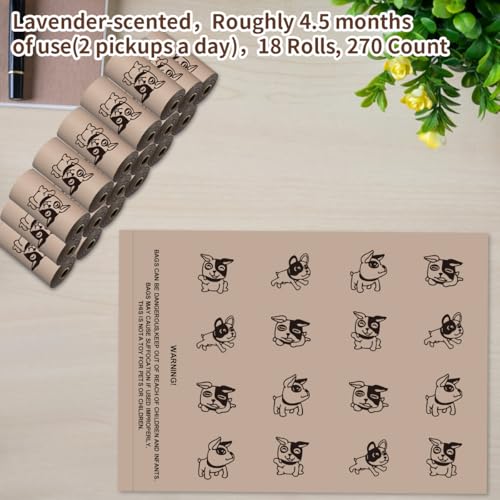 Coffee Dog Poo Bags Coffee scent (270coffee)