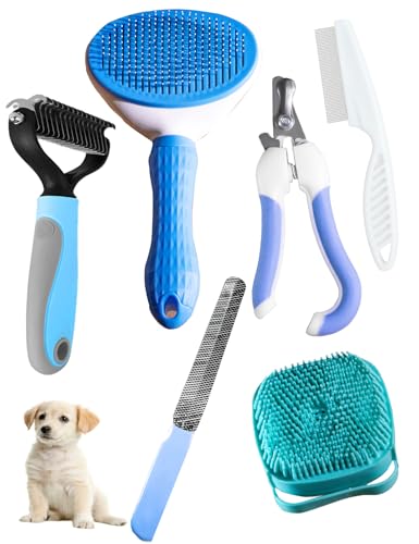 Dog Cat Grooming Kit (Blue 6 Kits)