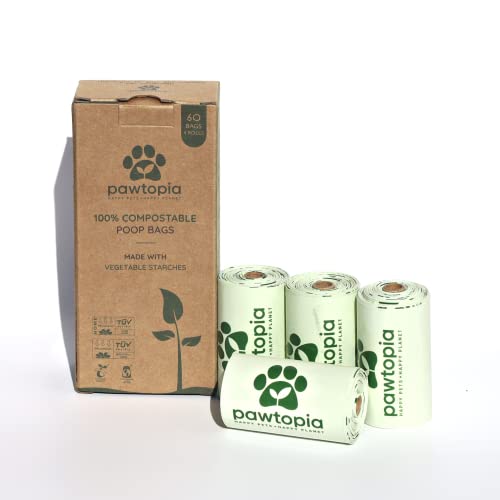 Biodegradable Dog Poop Bags (60 Count (Pack of 1) / Rolls only)