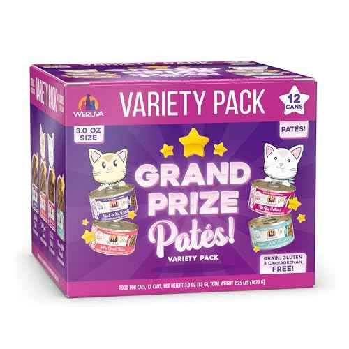 Wet Cat Food Grand Prize Patés Variety Pack (3 Ounce (Pack of 12))