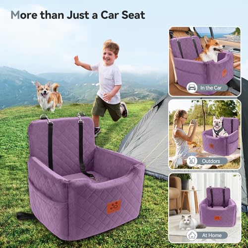 Dog Car Seat for Small (Purple)