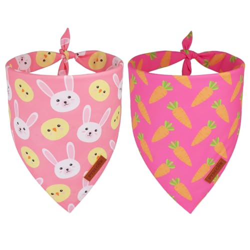 Pink Easter Dog Bandana (Large / Easter-2)