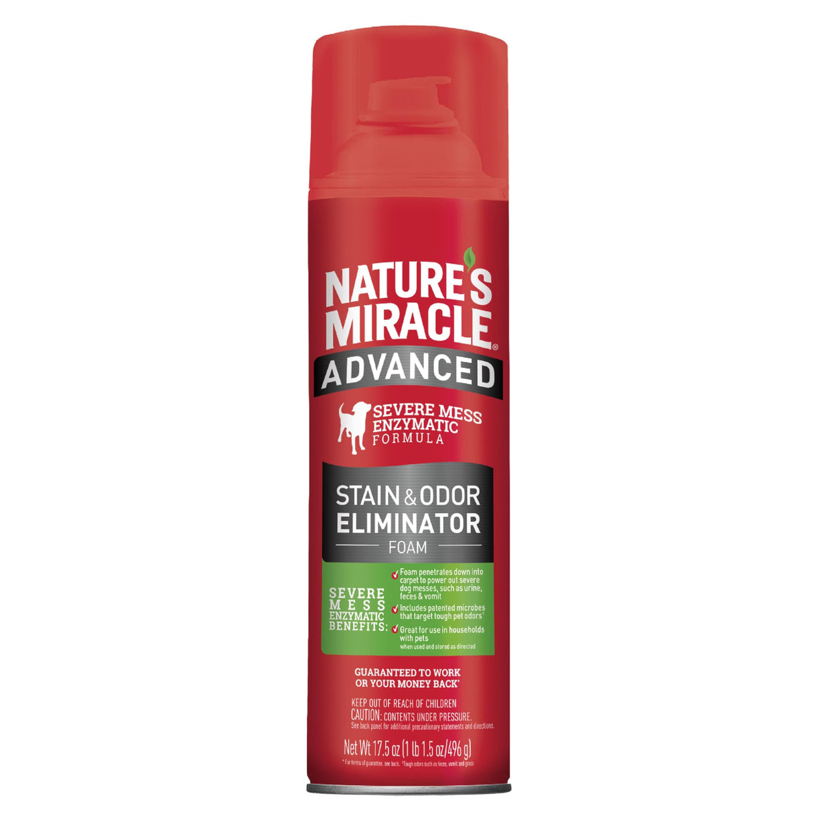 Advanced Dog Stain & Odor Eliminator Foam (Foam / 17.5 Ounce (Pack of 6))