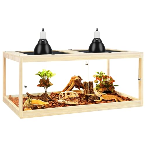 82 Gallon Bearded Dragon Tank (Oak / 82 Gallon (48x19.5x19.5 Inch))