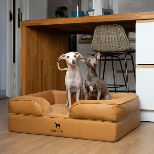 Dog Bed Orthopedic Memory Cooling Foam (Camel - LE / Large)