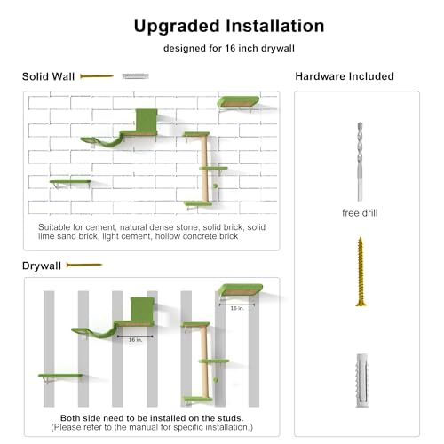 Cat Wall Shelves (Green)