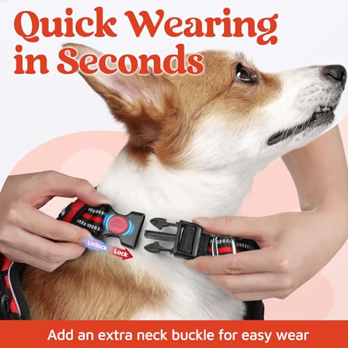 Dog Harness for Large (Red / Large)