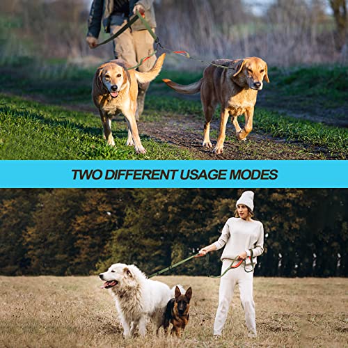 Double Dog Leash (Khaki Green)