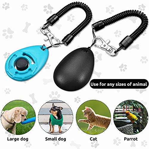 18 Pcs Dog Training Clicker with Wrist Strap for Pets (Multicolor)