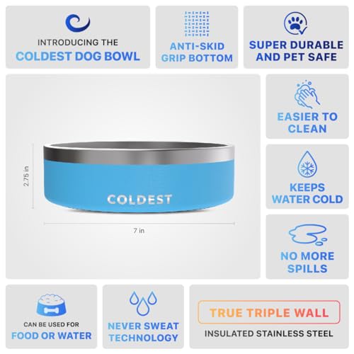 Coldest Dog Bowl (42 oz / Celestial Blue)
