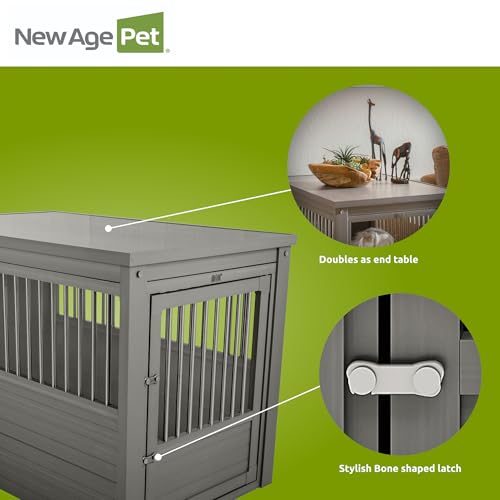 ECOFLEX® XL Furniture Style Dog Crate & End Table (Grey / 42.6"L x 27.6"W x 30.9"H)