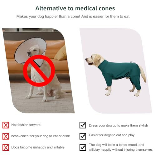 Dog Pyjamas PJS Sweater Clothes and Home Clothing Suitable for Medium to Large Breeds of Dogs (Thin Green / 5XL)